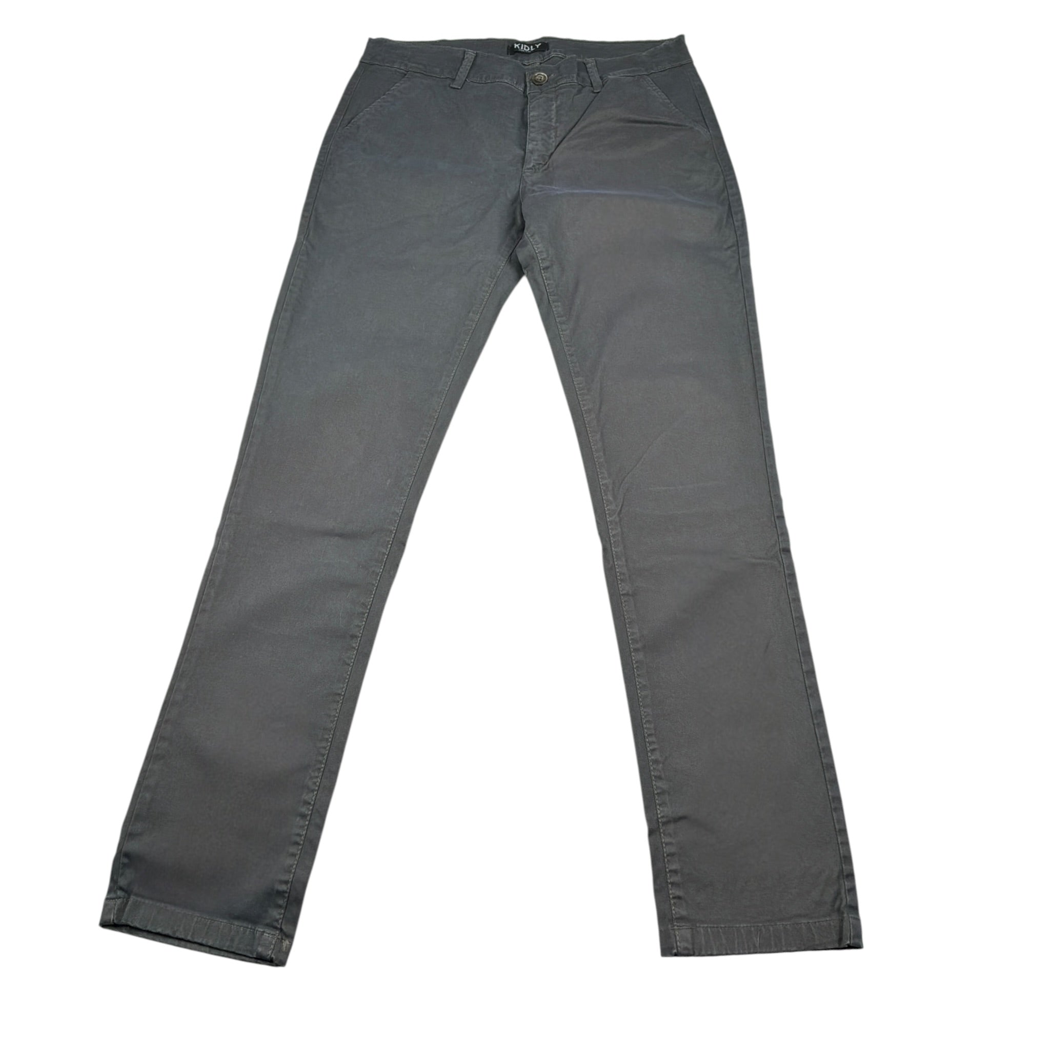 Kidly Pantalone tinta unita con Girovita Regolabile Grigio per Bambino 4001J GRIGIO KIDLY 