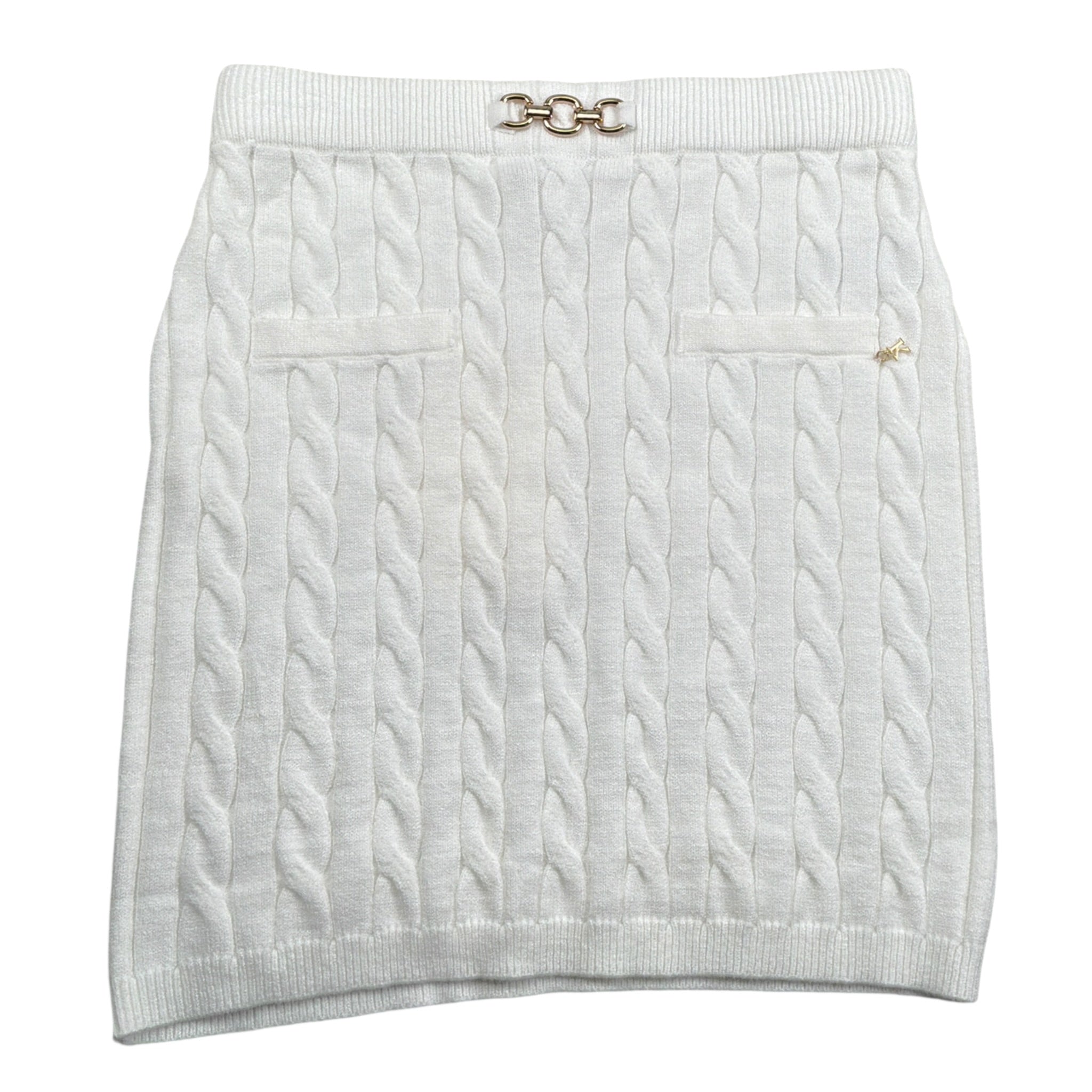 Kocca Gonna tinta unita In Maglia Bianco per Bambina A25JGO7638ABUN0000 BIANCO Kocca 