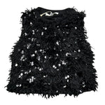 Kocca Top Giromanica tinta unita con Paillettes Nero per Bambina SOKOL NERO Kocca 