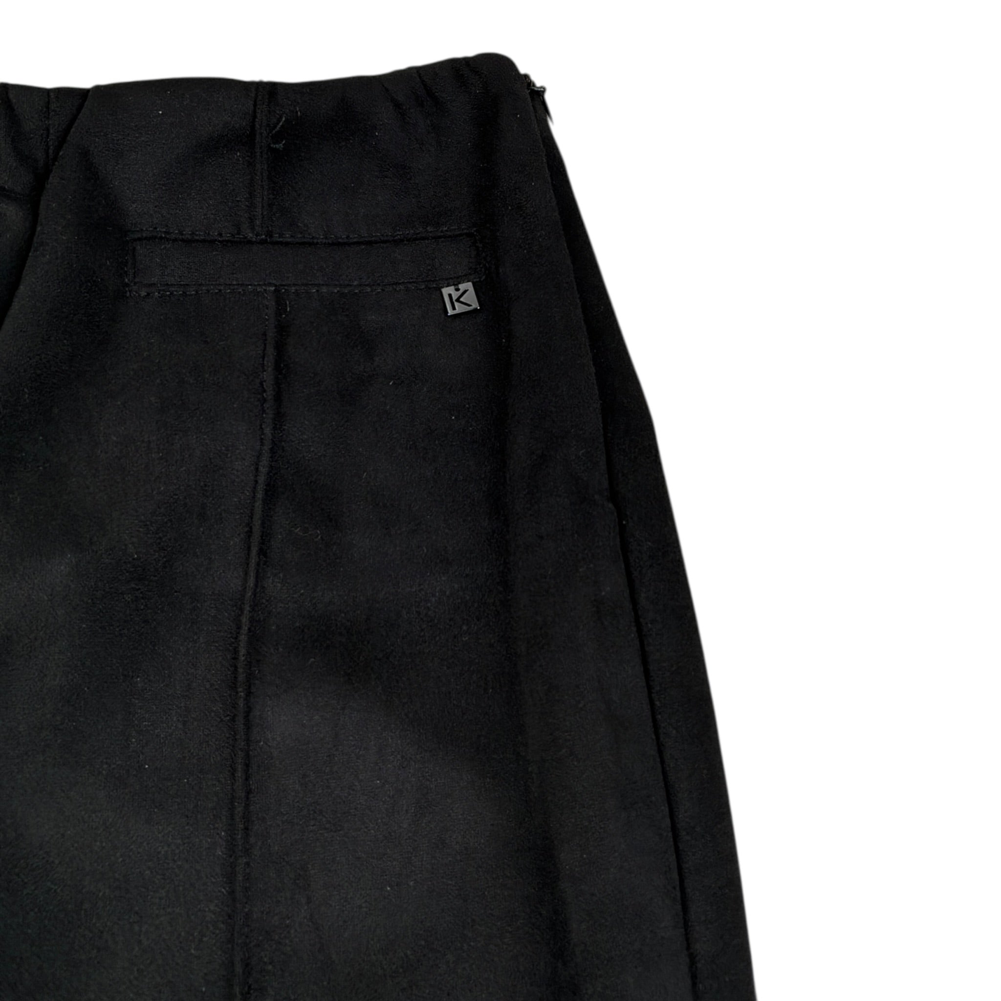 Kocca Pantalone tinta unita Modello Zampa Nero per Bambina VANIR NERO Kocca 