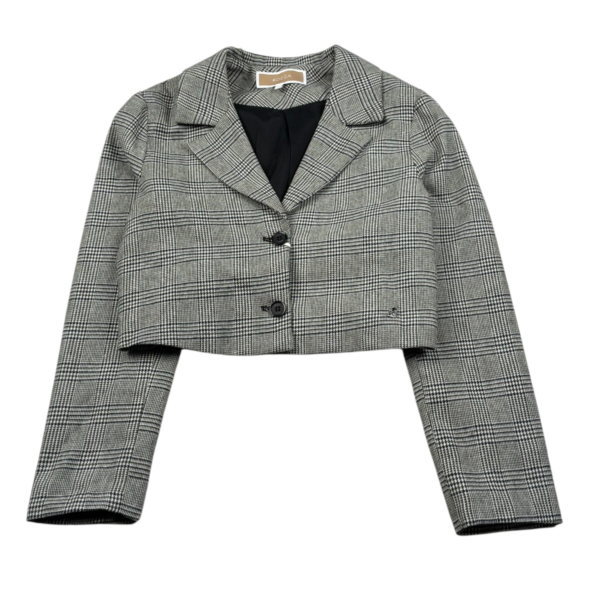 Kocca Giacca Stampa Fantasia Modello Crop Grigio per Bambina ZELEN GRIGIO Kocca 