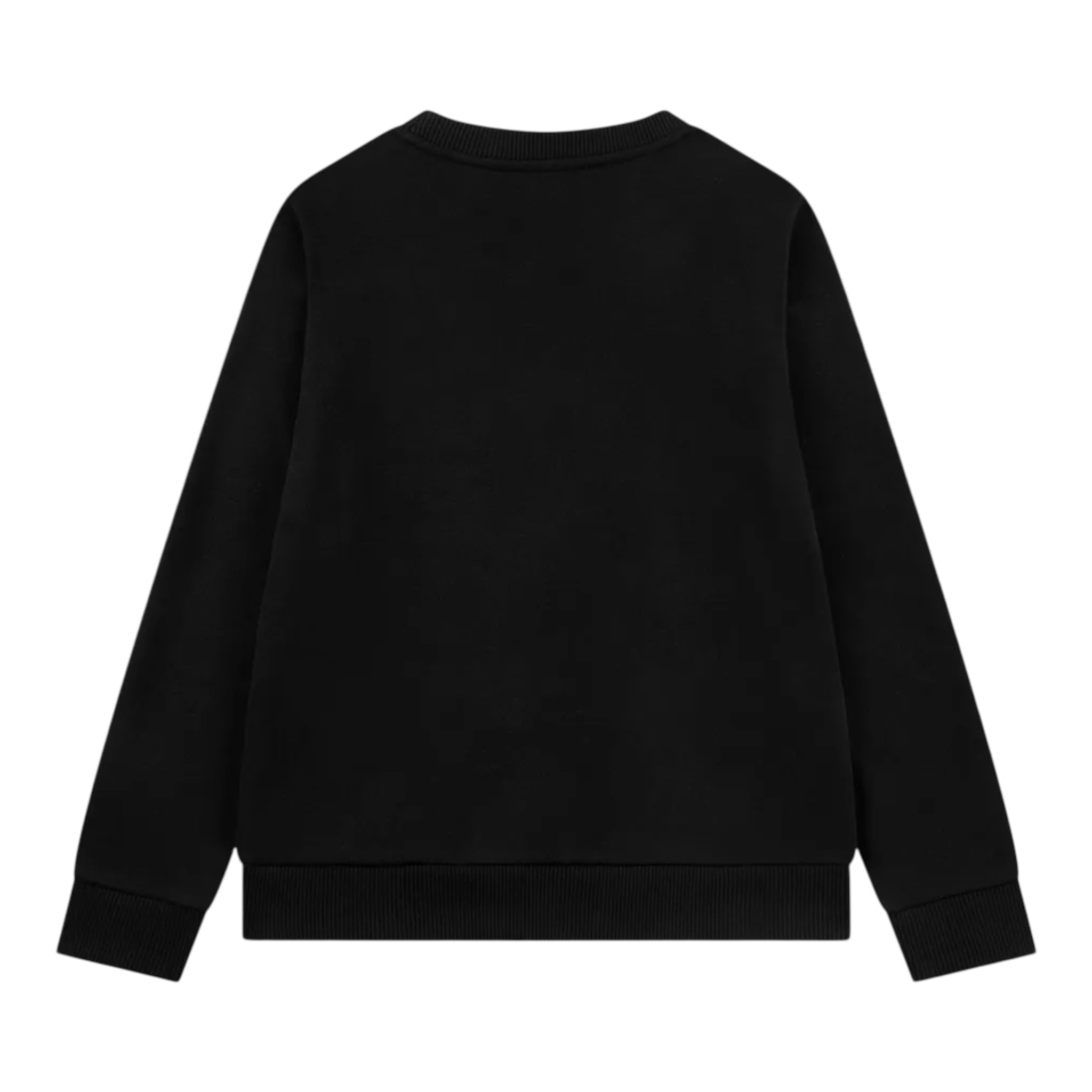Lacoste Felpa Chiusa Girocollo con Logo Nero per Bambino 447059 NERO LACOSTE 