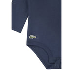 Lacoste Completo 3 Pezzi Felpa-Pantalone-Body Bicolore Azzurro per Neonato 647192O AZZURRO LACOSTE 