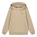 Lacoste Felpa con Cappuccio tinta unita Beige per Neonato 847028 BEIGE LACOSTE 