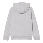 Lacoste Felpa tinta unita con Stampa E Cappuccio Grigio per Bambino 947028X GRIGIO LACOSTE 