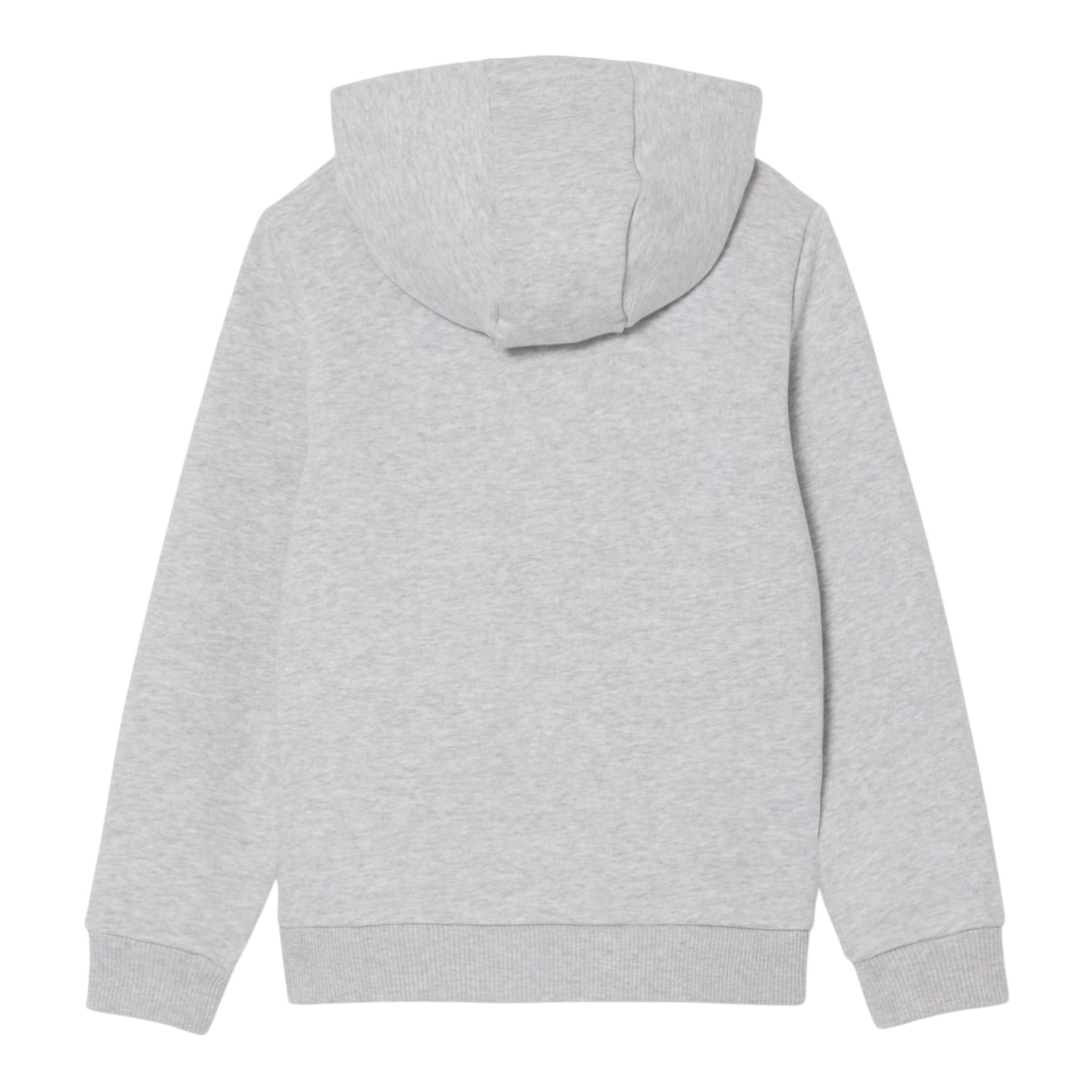 Lacoste Felpa tinta unita con Stampa E Cappuccio Grigio per Bambino 947028X GRIGIO LACOSTE 