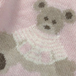 La Maglieria De L'Orsobruno Maglia tinta unita con Stampa Rosa per Neonata BEAR1 ROSA LA MAGLIERIA DE L'ORSOBRUNO 