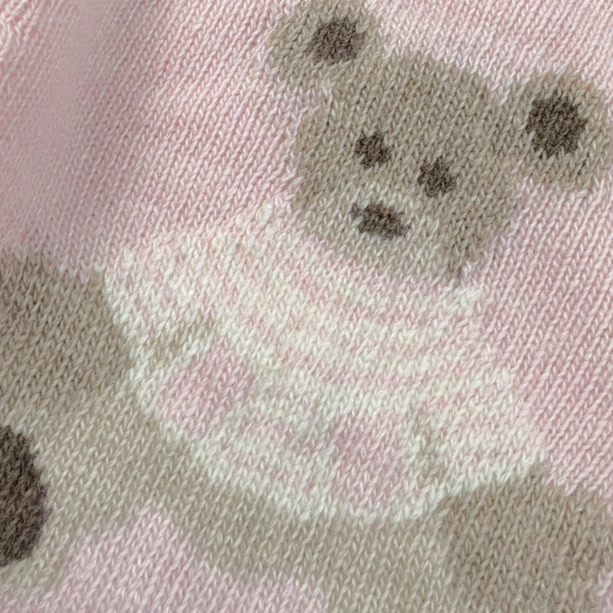 La Maglieria De L'Orsobruno Maglia tinta unita con Stampa Rosa per Neonata BEAR1 ROSA LA MAGLIERIA DE L'ORSOBRUNO 