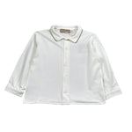 La Stupenderia Camicia tinta unita con Colletto Bianco per Bambino 1TCCM23 BIANCO LA STUPENDERIA 