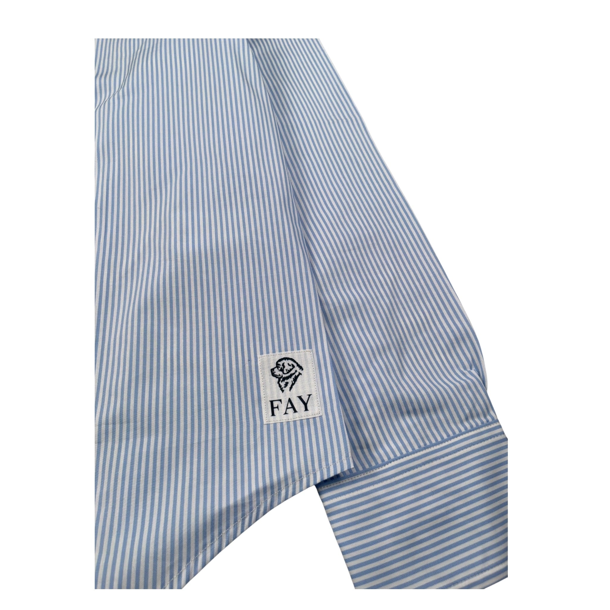 La Stupenderia Camicia Manica Lunga Fantasia A Righe Azzurro per Bambino 5Q50500 AZZURRO LA STUPENDERIA 