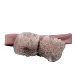 La Stupenderia Fascia tinta unita con Pon Pon Rosa per Neonata ABFA02 ROSA LA STUPENDERIA 