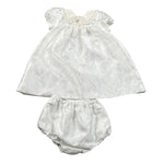 La Stupenderia Set Abito Cerimonia-Coulotte Bianco per Neonata CBAB02 BIANCO LA STUPENDERIA 