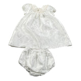 La Stupenderia Set Abito Cerimonia-Coulotte Bianco per Neonata CBAB02 BIANCO LA STUPENDERIA 
