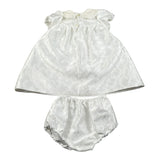 La Stupenderia Set Abito Cerimonia-Coulotte Bianco per Neonata CBAB02 BIANCO LA STUPENDERIA 
