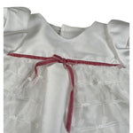 La Stupenderia Abito Mezza Manica tinta unita con Culotte Bianco per Neonata CBAB54X BIANCO LA STUPENDERIA 