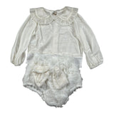 La Stupenderia Completo 2 Pezzi Body-Culotte Panna per Neonata CBCT02 PANNA LA STUPENDERIA 