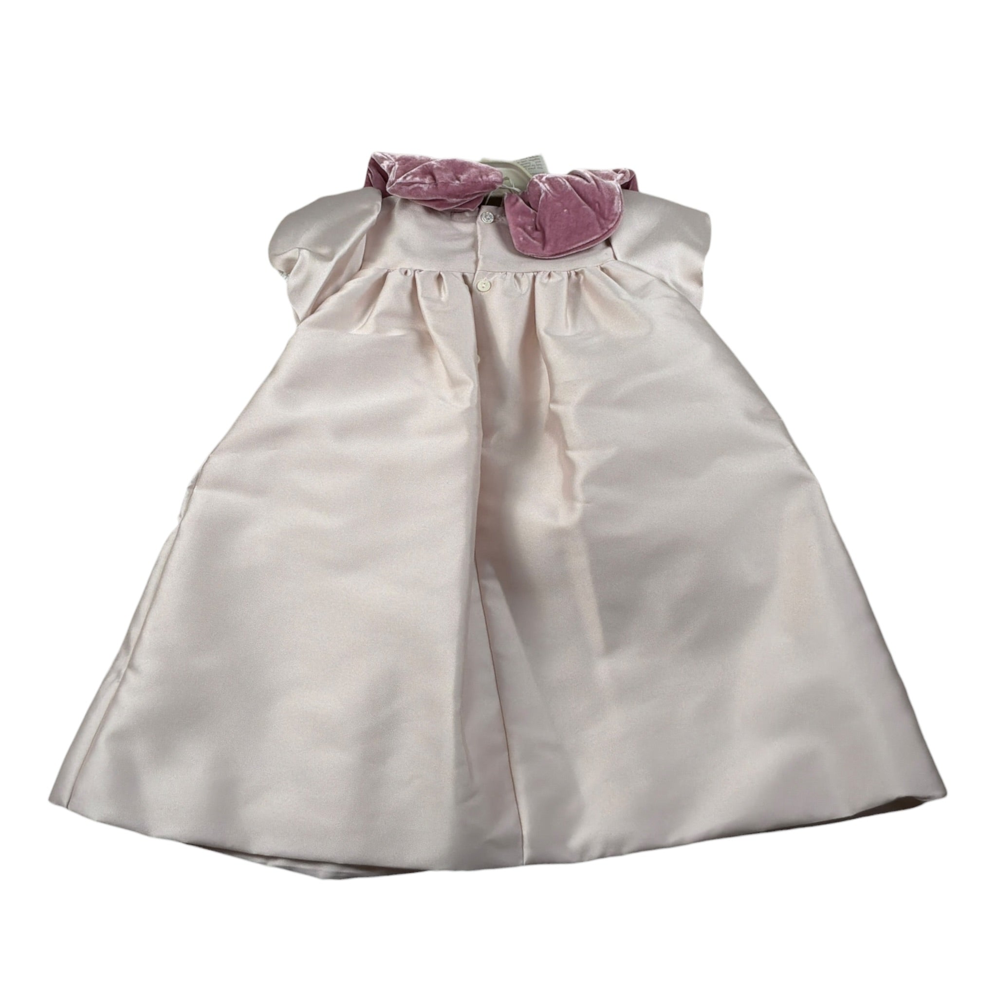 La Stupenderia Abito Mezza Manica tinta unita con Colletto Rosa per Bambina CCAB28 ROSA LA STUPENDERIA 