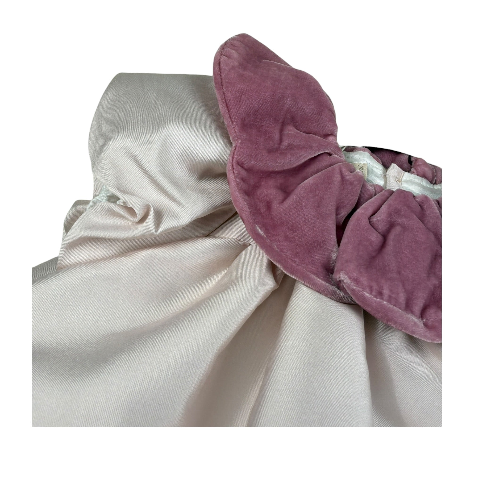 La Stupenderia Abito Mezza Manica tinta unita con Colletto Rosa per Bambina CCAB28 ROSA LA STUPENDERIA 
