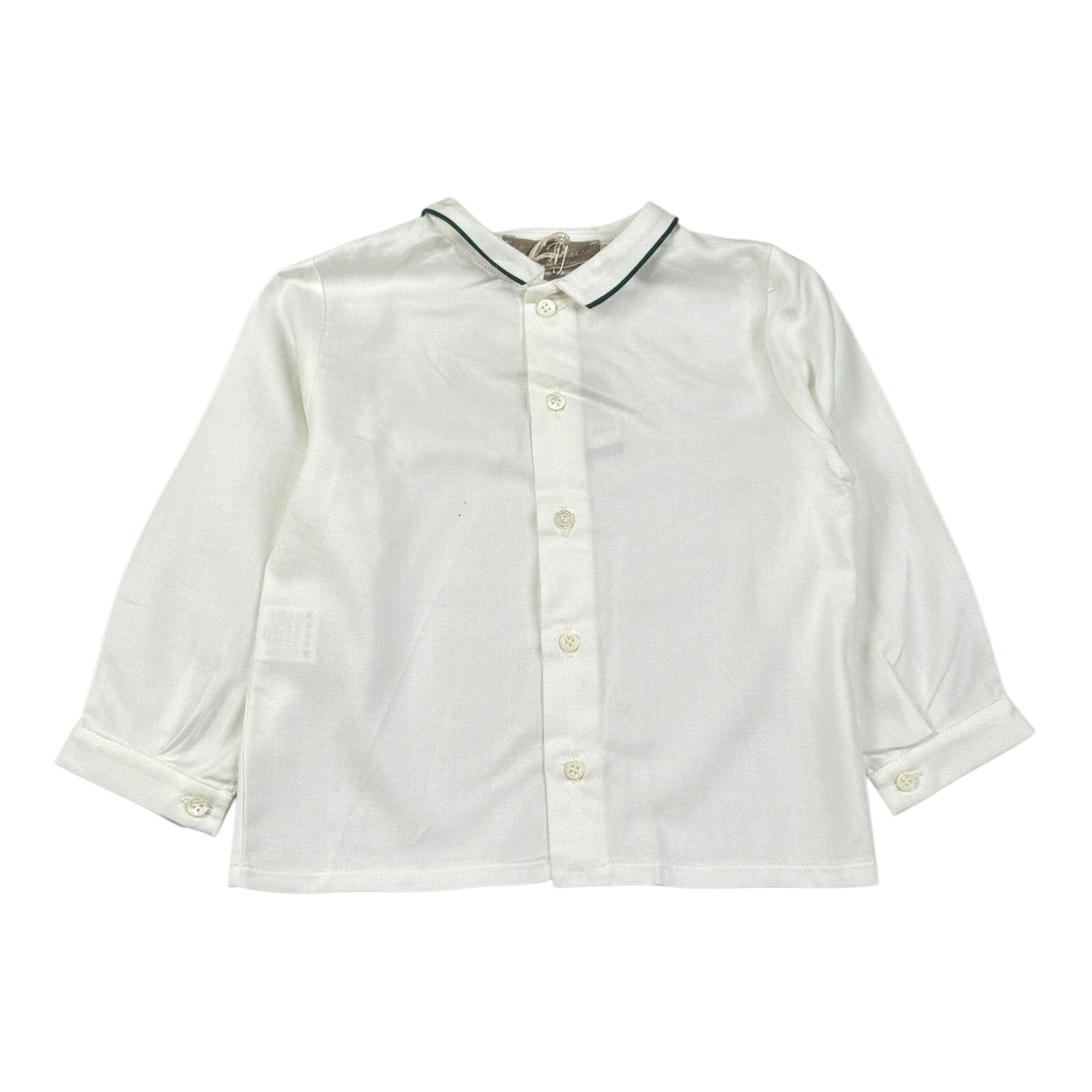 La Stupenderia Camicia tinta unita con Colletto Bianco per Bambino CCM63J BIANCO LA STUPENDERIA 