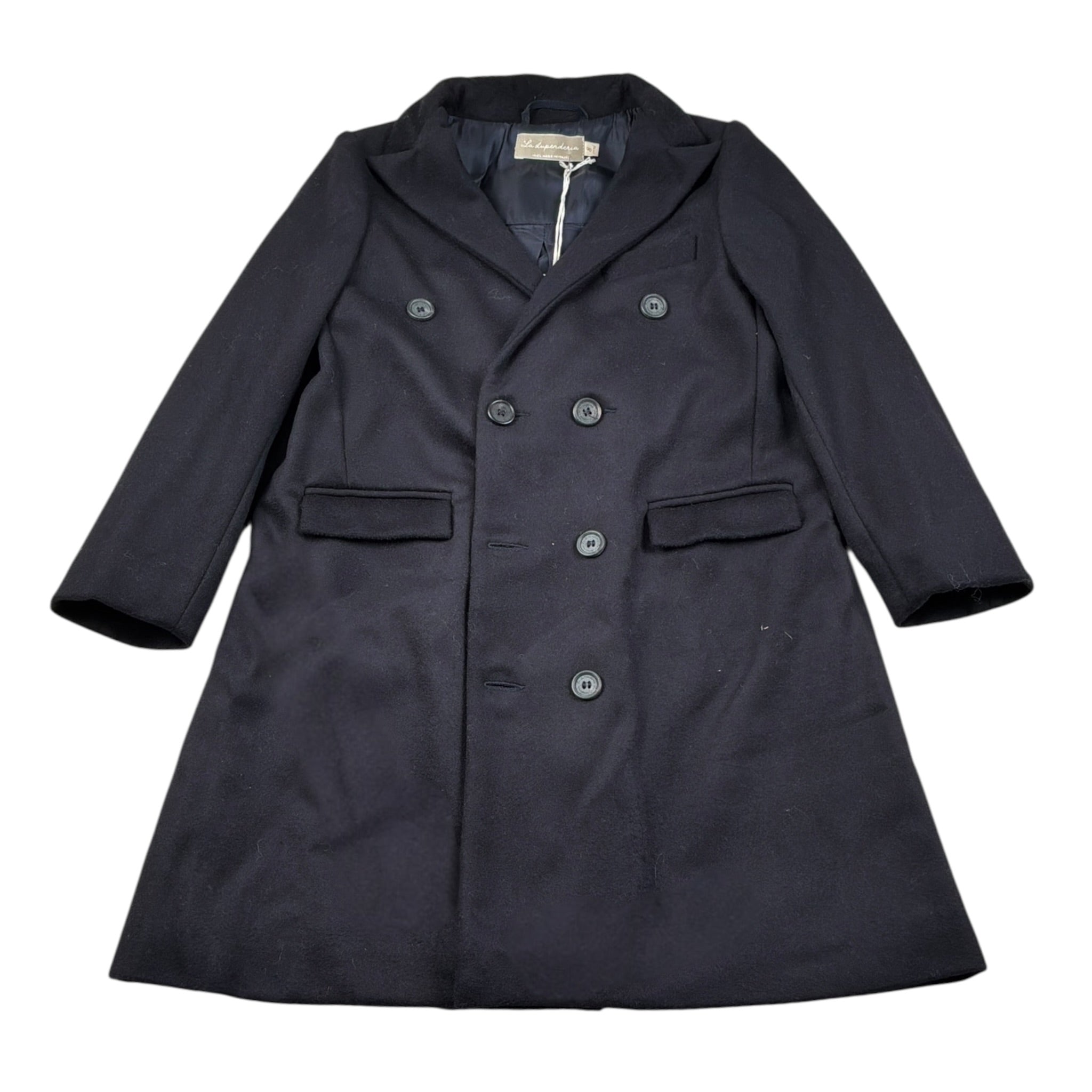 La Stupenderia Cappotto tinta unita Blu per Bambina CJGB23 BLU LA STUPENDERIA 