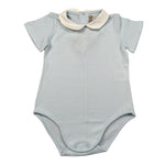 La Stupenderia Body Mezza Manica tinta unita Azzurro per Neonato TBBD71N04 AZZURRO LA STUPENDERIA 