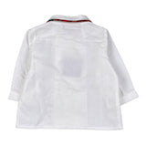 La Stupenderia Camicia tinta unita con Bottoni In Contrasto Bianco per Neonato TBCM01B02 BIANCO LA STUPENDERIA 