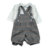 La Stupenderia Completo 2Pz Body-Salopette Bianco per Neonato TBCT05 BIANCO LA STUPENDERIA 
