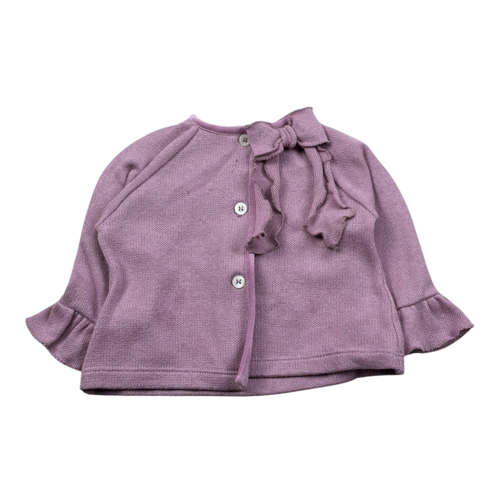 La Stupenderia Cardigan tinta unita Rosa per Neonata TCG02 ROSA LA STUPENDERIA 