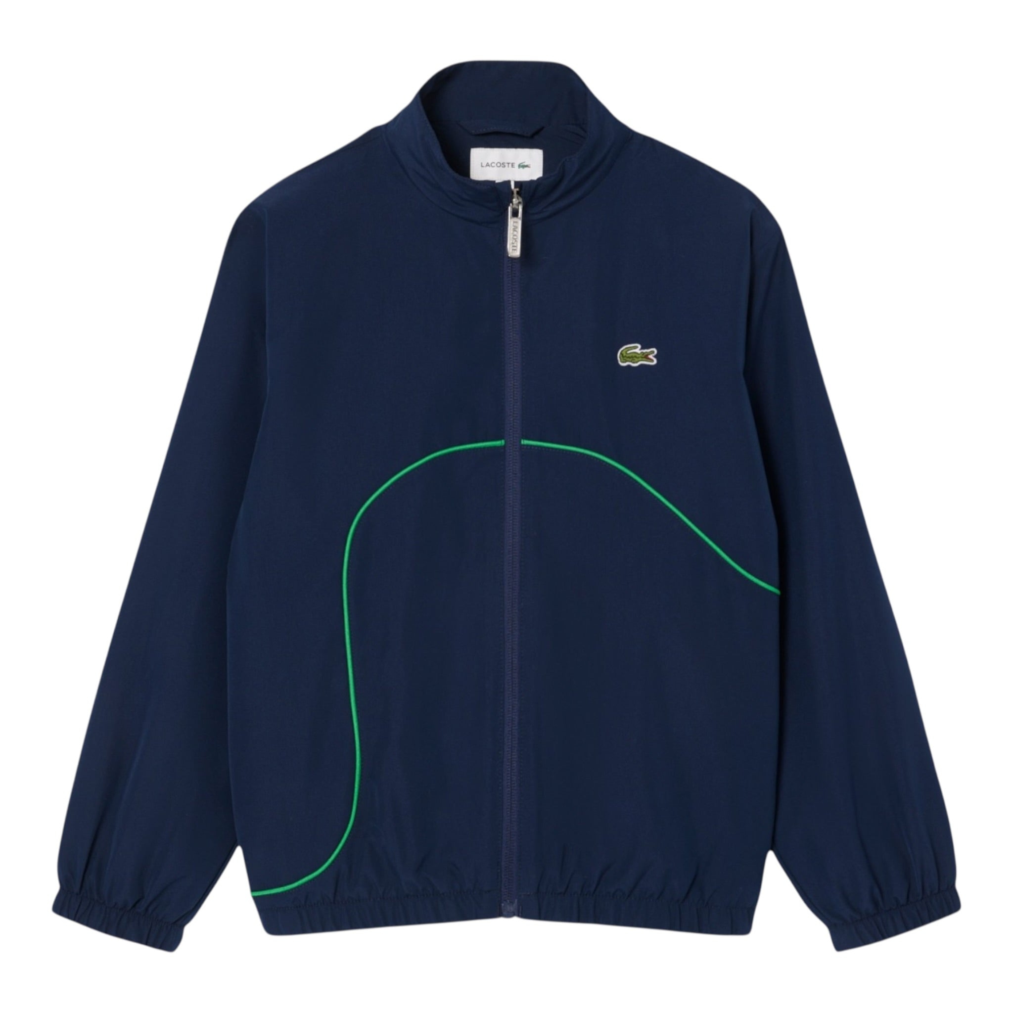 Lacoste giubbino tinta unita con Zip Blu per Bambino BJ8443 BLU LACOSTE 