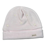 Lalalu' Cappello tinta unita con Stampa Rosa per Neonata CAL1Q ROSA LALALU' 