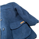 Lalalu' Cappotto tinta unita con Cappuccio E Bottoni Blu per Neonato GIL02Q BLU LALALU' 