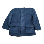 Lalalu' Cappotto tinta unita con Cappuccio E Bottoni Blu per Bambino GIL02QJ BLU LALALU' 