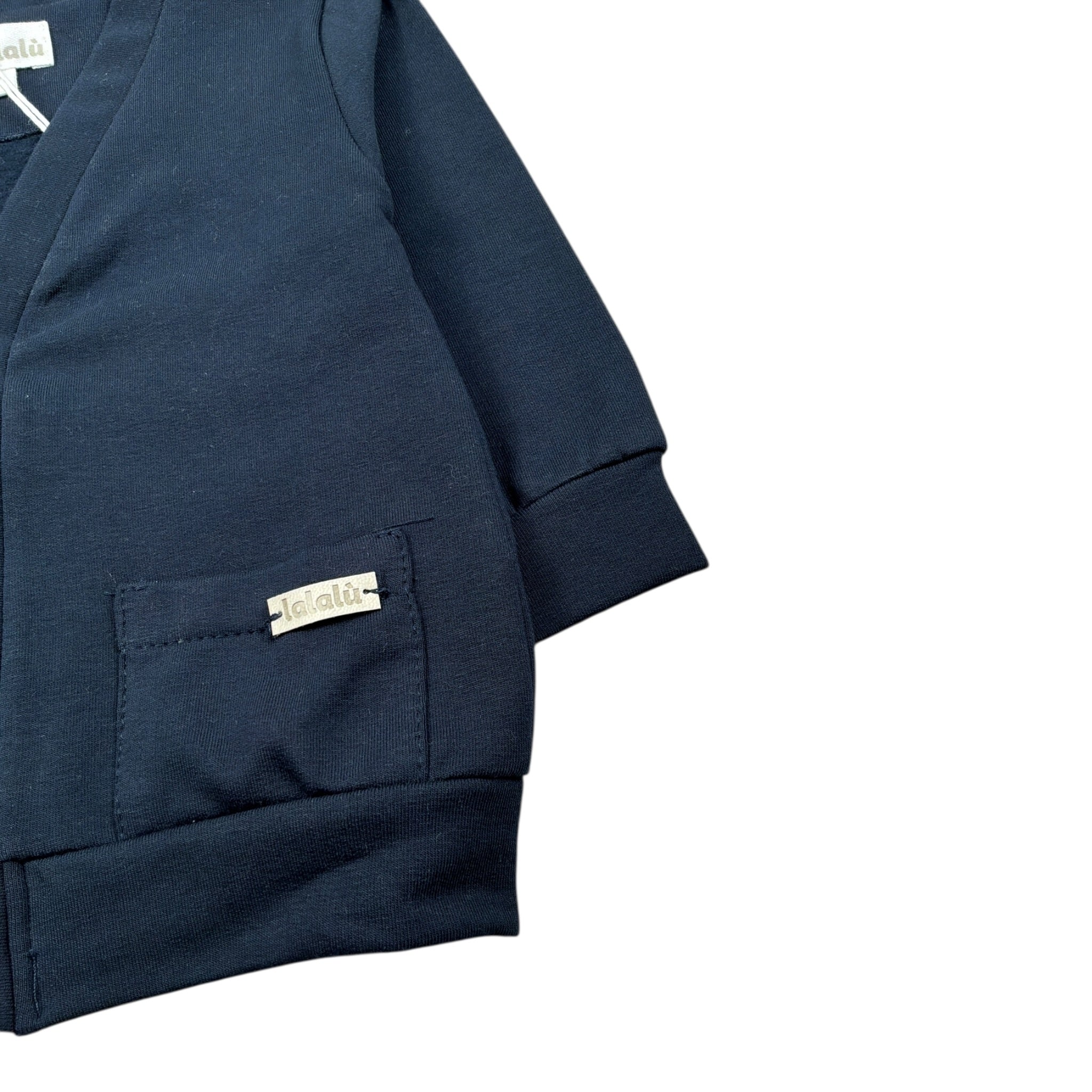 Lalalu' Cardigan tinta unita Blu per Neonato MGL2Q BLU LALALU' 