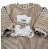 Lalalu' Tutina Manica Lunga tinta unita Beige per Neonato TCL510O BEIGE LALALU' 