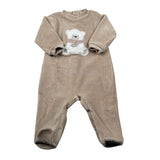Lalalu' Tutina Manica Lunga tinta unita Beige per Neonato TCL510O BEIGE LALALU' 