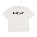 Lanvin T-Shirt tinta unita con Stampa Bianco per Bambino N30283 BIANCO LANVIN 