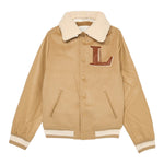 Lanvin Giubbino Modello College tinta unita con Logo Beige per Bambino N30307 BEIGE LANVIN 