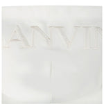 Lanvin Felpa tinta unita con Cappuccio Bianco per Bambino N30316 BIANCO LANVIN 