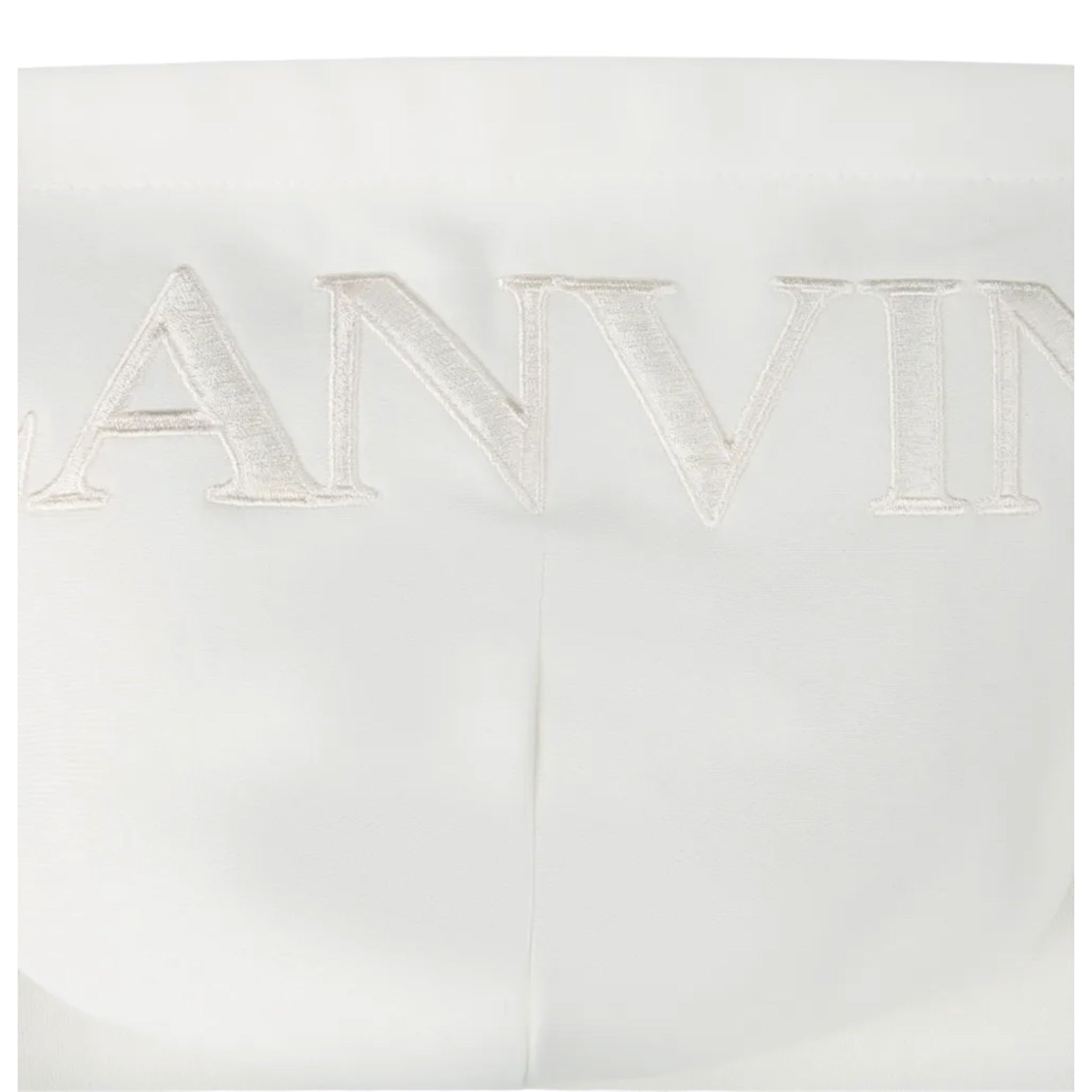 Lanvin Felpa tinta unita con Cappuccio Bianco per Bambino N30316 BIANCO LANVIN 