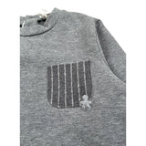 Le Bebe Felpa Chiusa Girocollo tinta unita Grigio per Neonato LBB1383 GRIGIO LE BEBE 