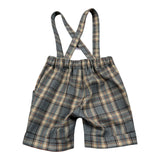 Le Bebe Bermuda Stampa Fantasia con Bretelle Grigio per Neonato LBB4774 GRIGIO LE BEBE 