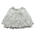 Le Bebe Shirt tinta unita con Stampa Bianco per Neonata LBG2307 BIANCO LE BEBE 