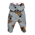 Le Bebe Tutina Manica Lunga Tint Unita Grigio per Neonata LBG4987 GRIGIO LE BEBE 