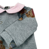 Le Bebe Tutina Manica Lunga Tint Unita Grigio per Neonata LBG4987 GRIGIO LE BEBE 