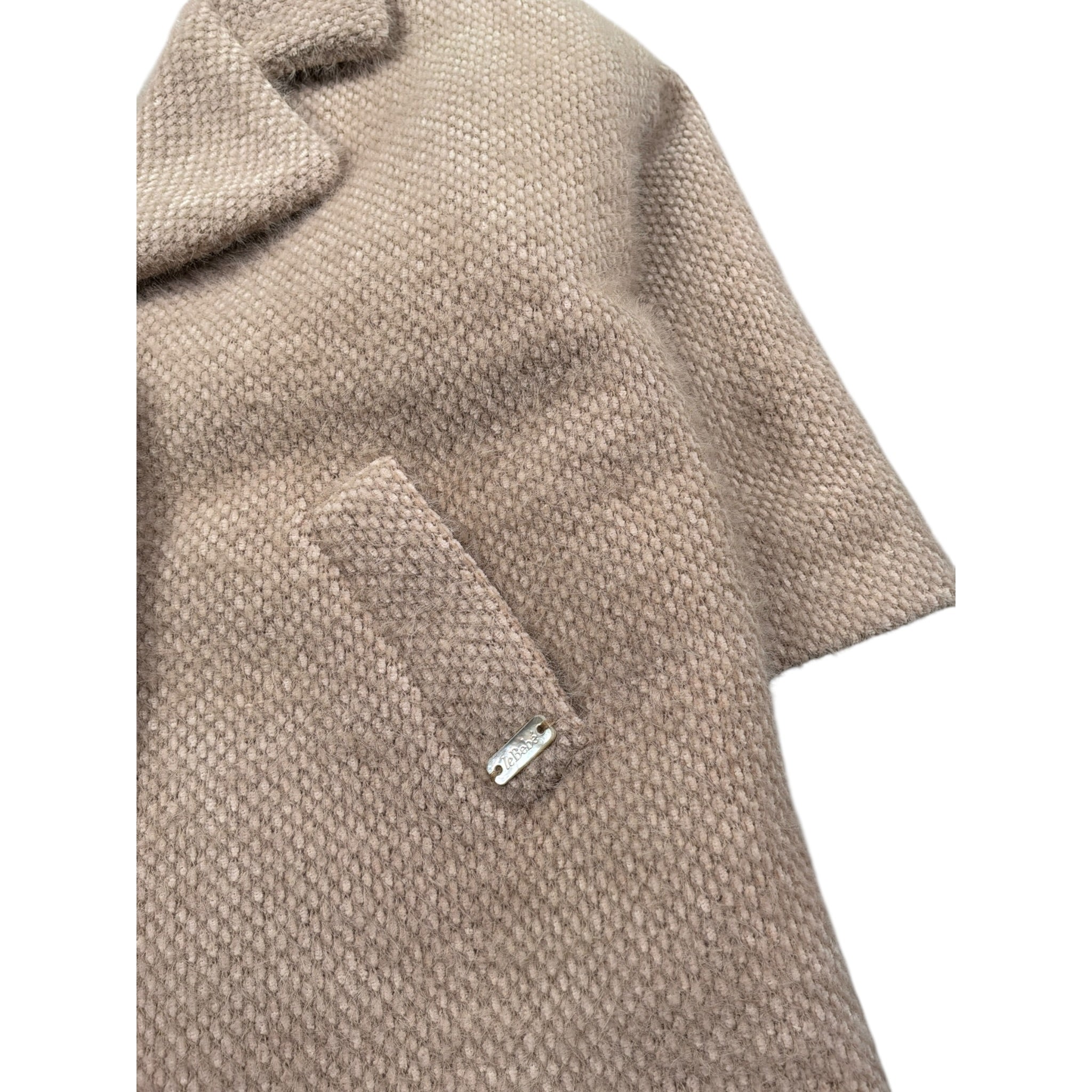 Le Bebe Cappotto tinta unita Beige per Neonata LBG5009 BEIGE LE BEBE 