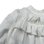Le Bebe Camicia Manica Lunga tinta unita Bianco per Neonata LBG5098 BIANCO LE BEBE 