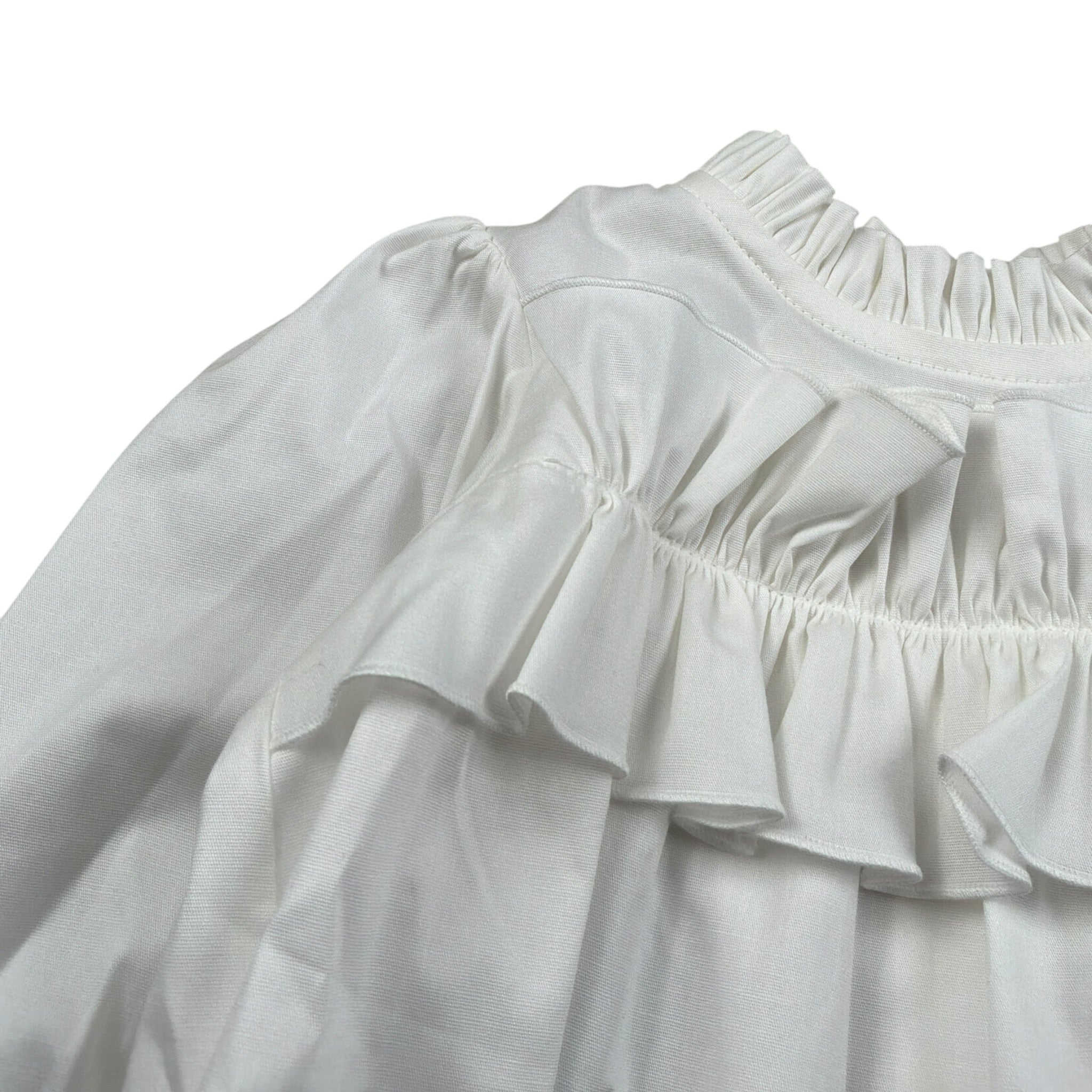 Le Bebe Camicia Manica Lunga tinta unita Bianco per Neonata LBG5098 BIANCO LE BEBE 