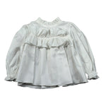 Le Bebe Camicia Manica Lunga tinta unita Bianco per Neonata LBG5098 BIANCO LE BEBE 