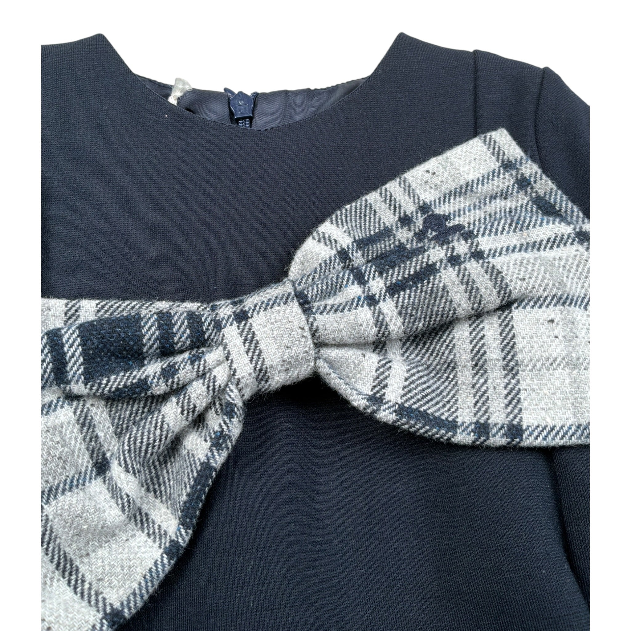 Le Bebe Abito Manica Lunga tinta unita Blu per Neonata LBG5103 BLU LE BEBE 