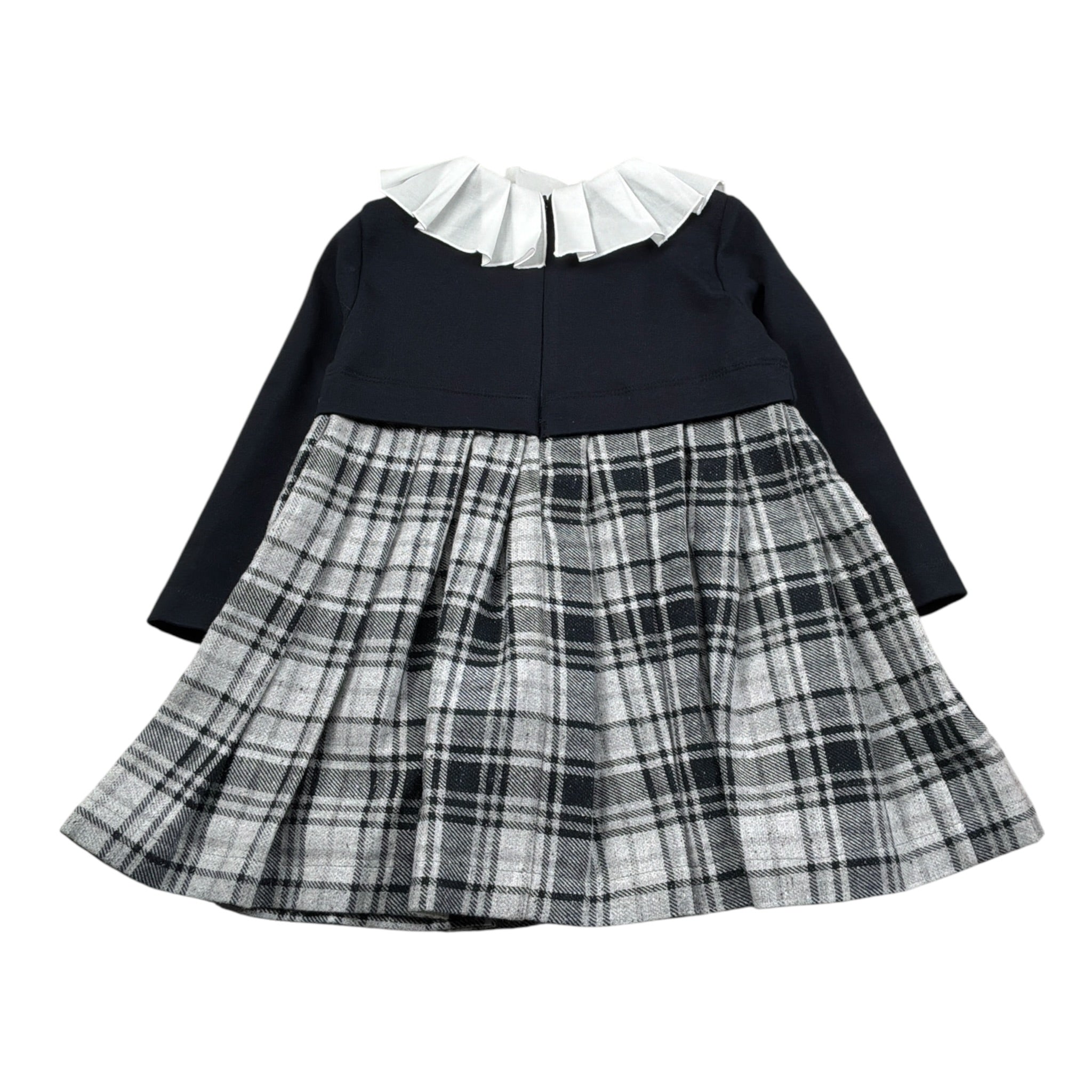 Le Bebe Abito Manica Lunga tinta unita Blu per Neonata LBG5118 BLU LE BEBE 